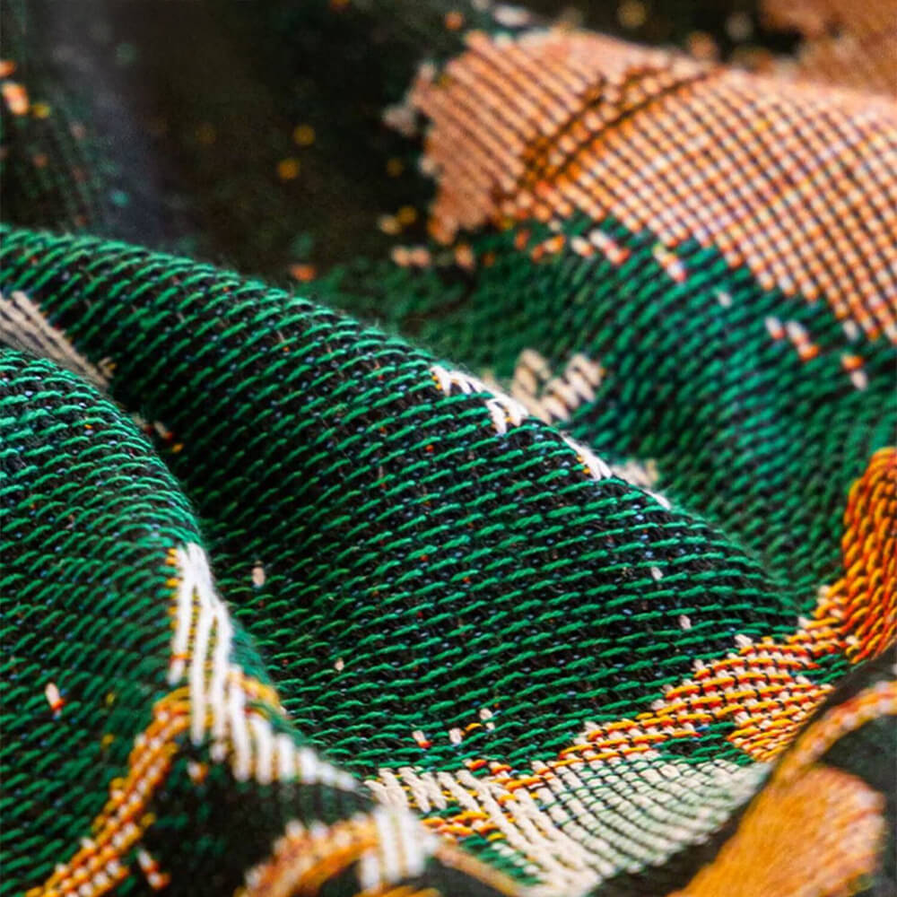 Cubierta de sofá decorativa de punto de punto de Jacquard suave con temas de Navidad