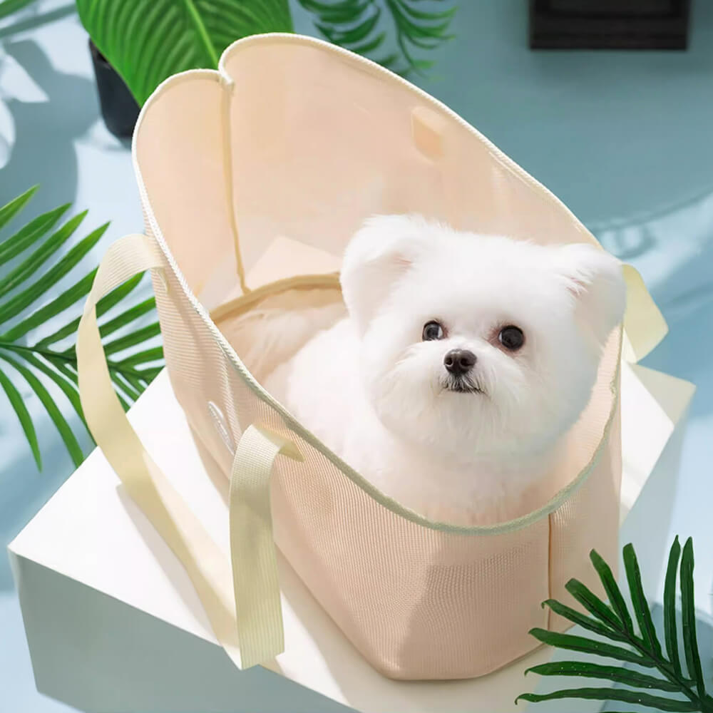 Bolsa transportadora de malla ligera para perros y gatos pequeños