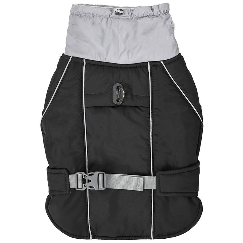 Chaqueta reflectante de perro caliente de cuello alto impermeable