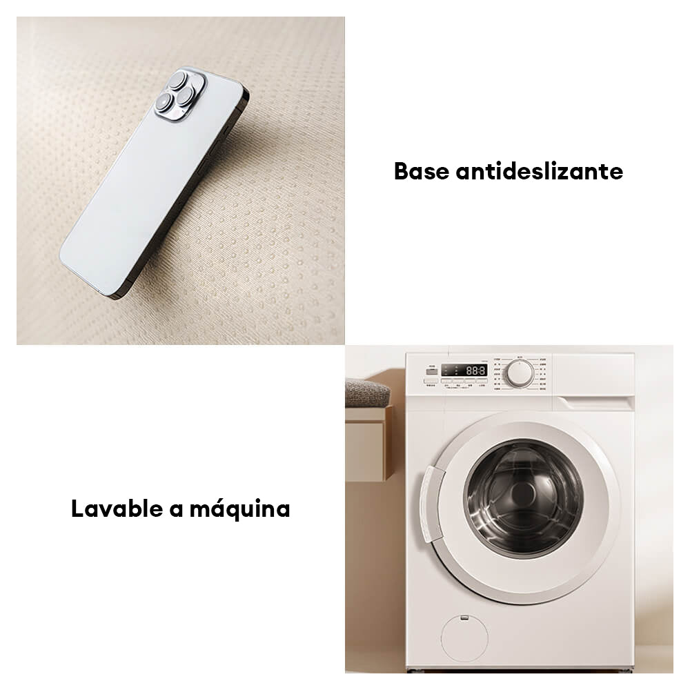 Funda de sofá de felpa suave y gruesa con bordes de olas irregulares
