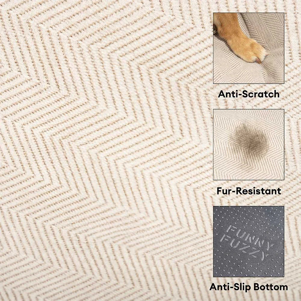 Cama ortopédica para perros de chenilla de temporada completa, con esponja de doble capa y almohada desmontable