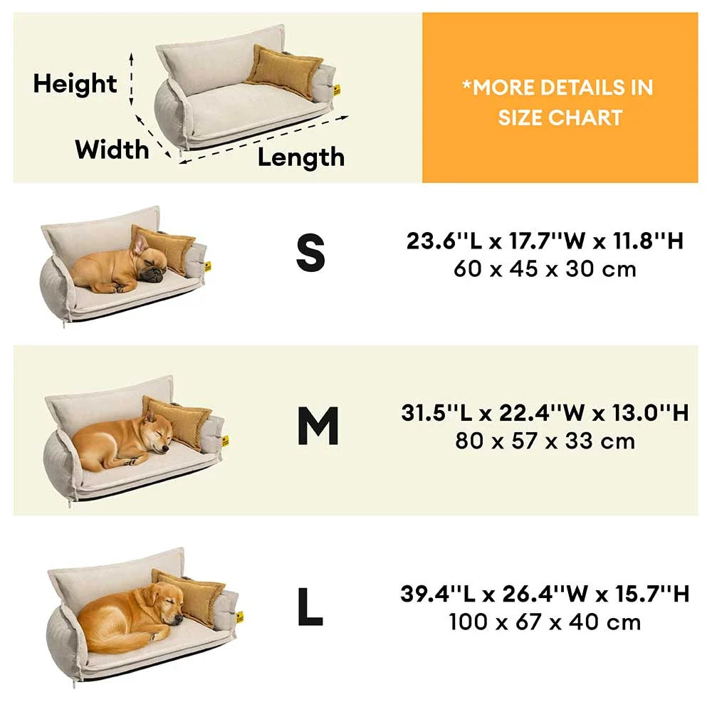 Cama ortopédica para perros de chenilla de temporada completa, con esponja de doble capa y almohada desmontable