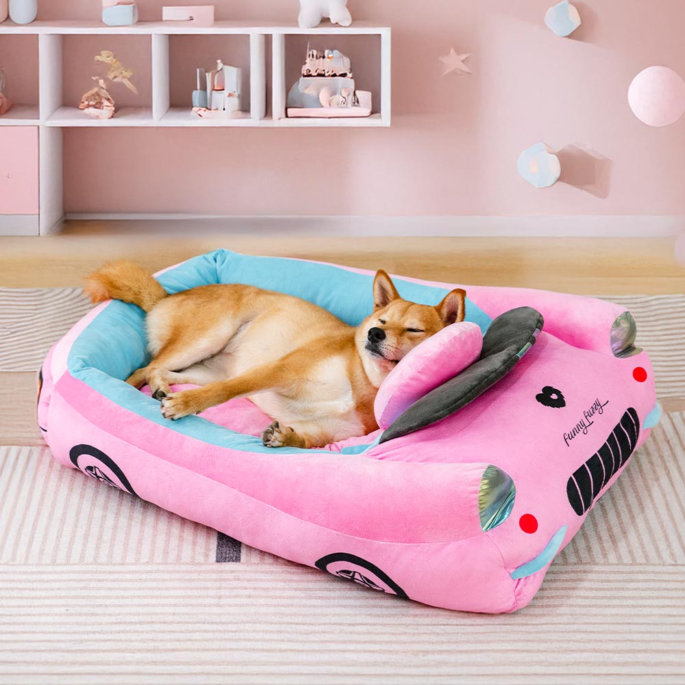 Cama de mascotas de autos de carreras convertibles clásicos - Fast & Fur