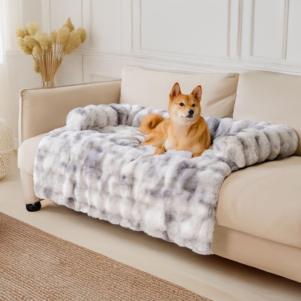 Esponjosa esponjosa calmante cama para perros sofá protector de mascotas de mascota