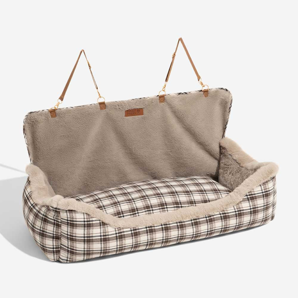 Gran clásico y esponjoso refuerzo para perros asiento para perros segura