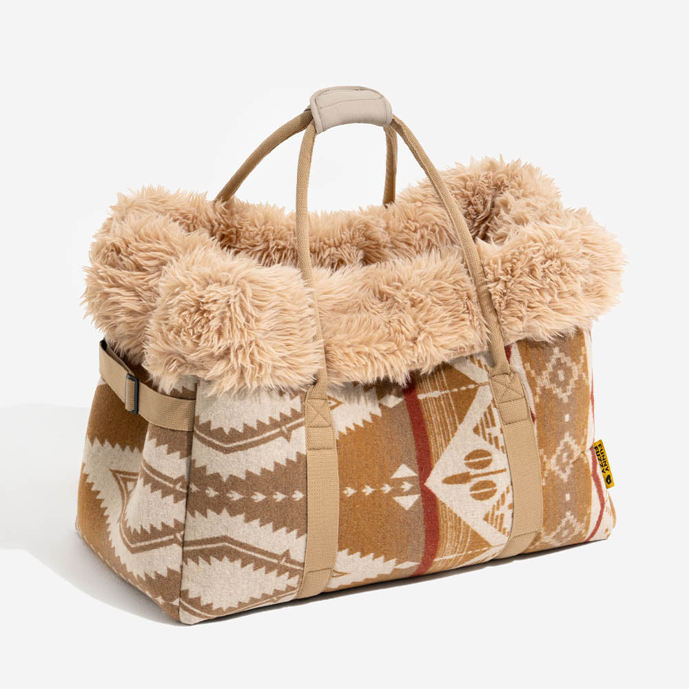 Transportín para gatos bohemio indie reversible y apto para todas las estaciones - Wondernap
