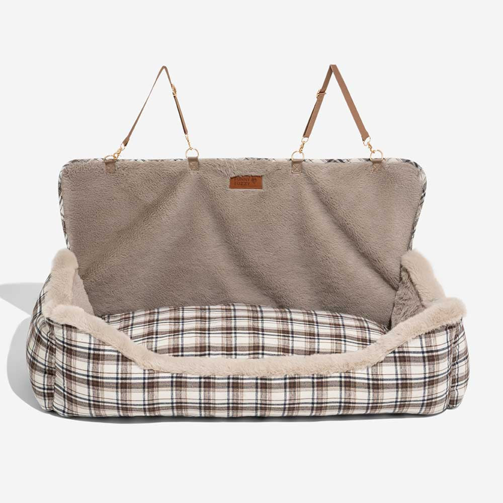 Gran clásico y esponjoso refuerzo para perros asiento para perros segura