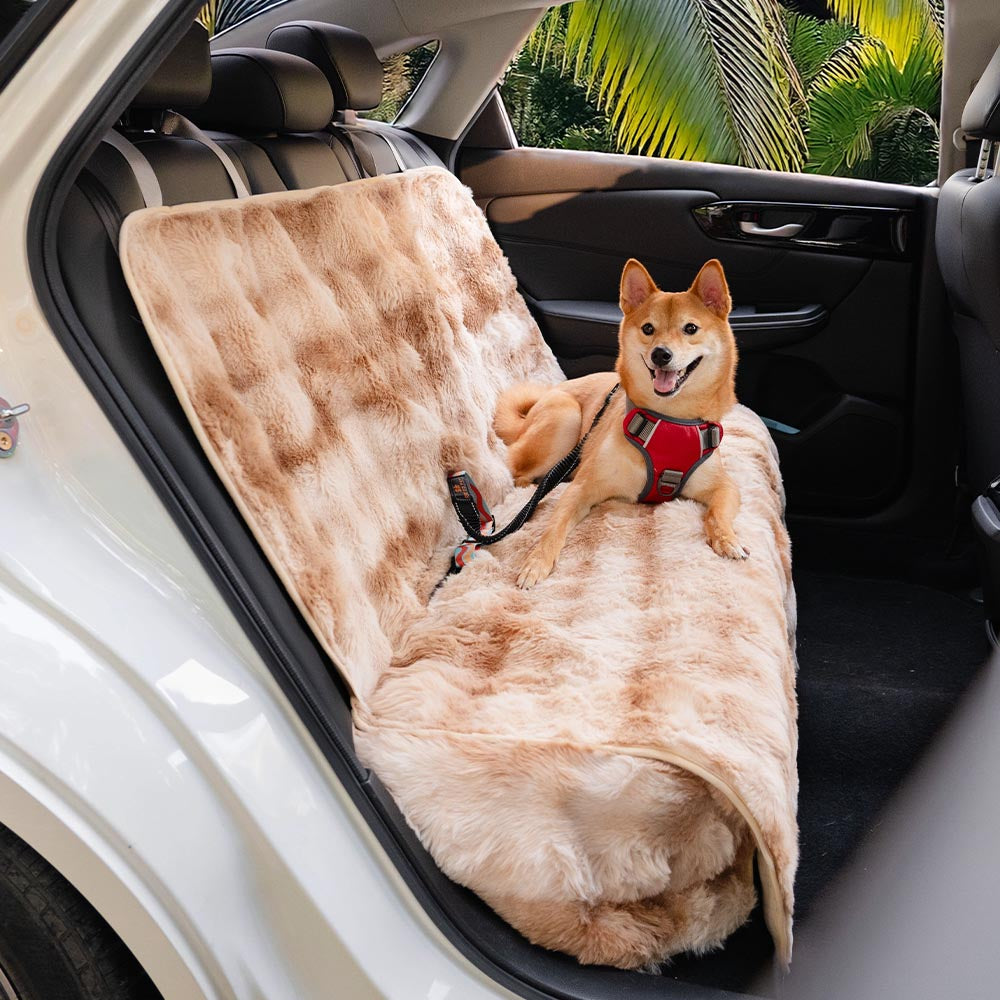 Fluffy acogedora manta calmante de mascota asiento para el asiento del asiento cubierta: surestep