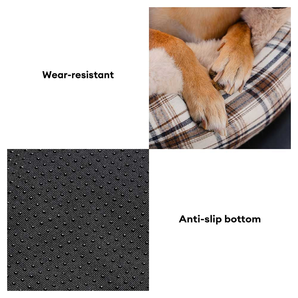 Gran clásico y esponjoso refuerzo para perros asiento para perros segura