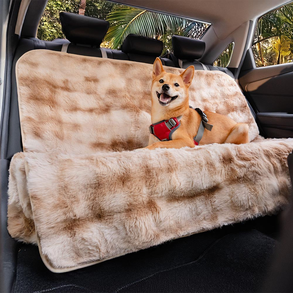 Fluffy acogedora manta calmante de mascota asiento para el asiento del asiento cubierta: surestep