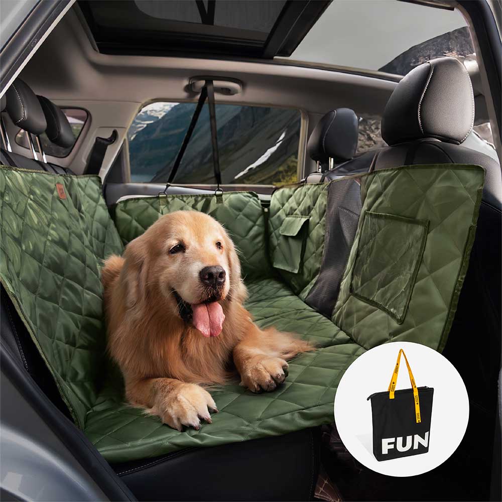 Extensión de asiento trasero para perros móvil para dormitorio extra grande y de cobertura total - Ideal para viajar y acampar