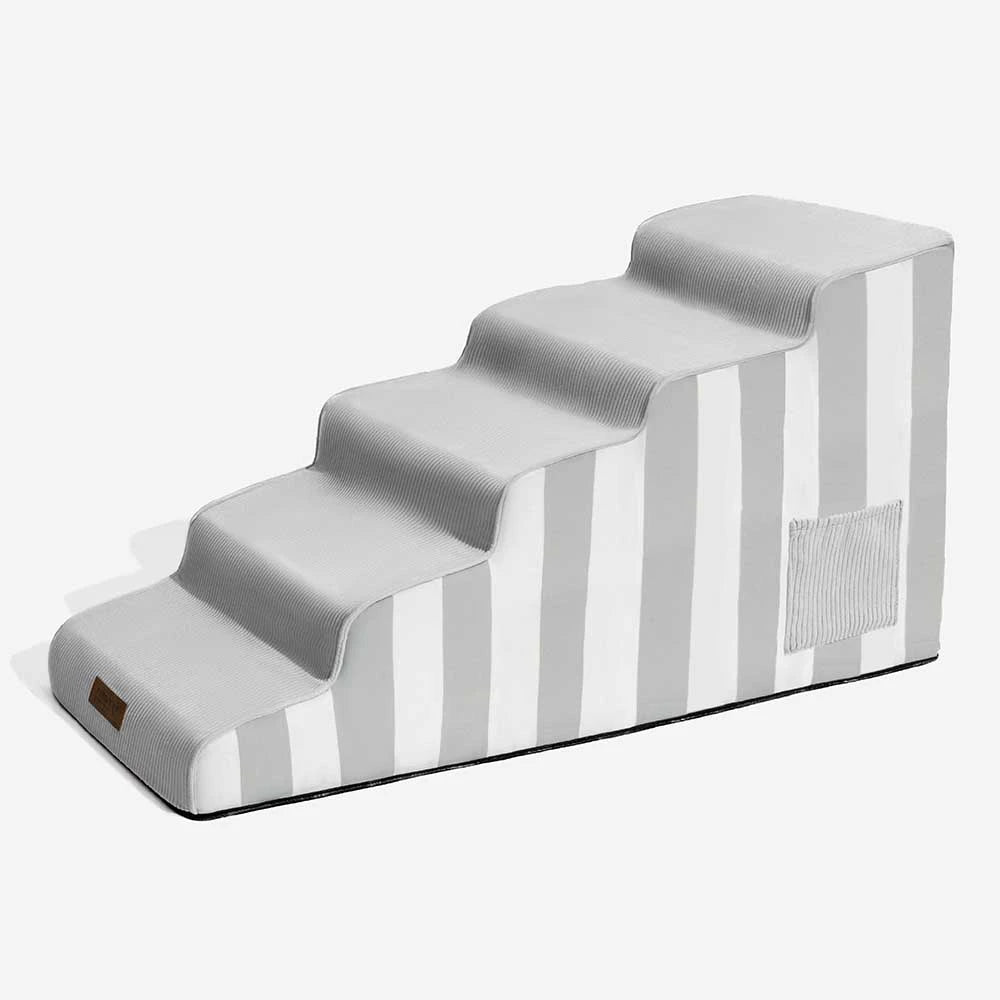 Escalera de mascotas antideslizante de esponja extraíble de rayas de moda - SafeStep