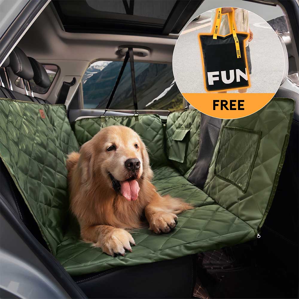 Extensión de asiento trasero para perros móvil para dormitorio extra grande y de cobertura total - Ideal para viajar y acampar
