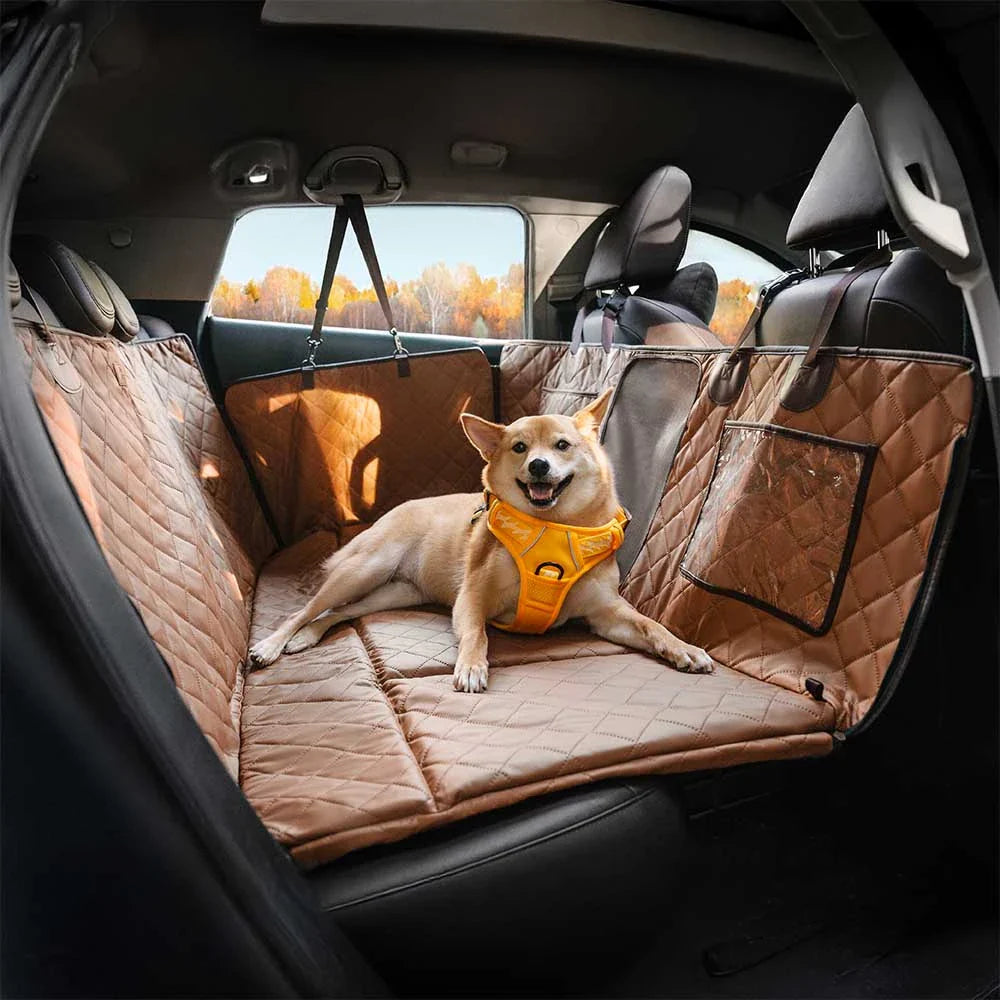 Funda hamaca impermeable para perro de cuero sintético premium – RideProtector