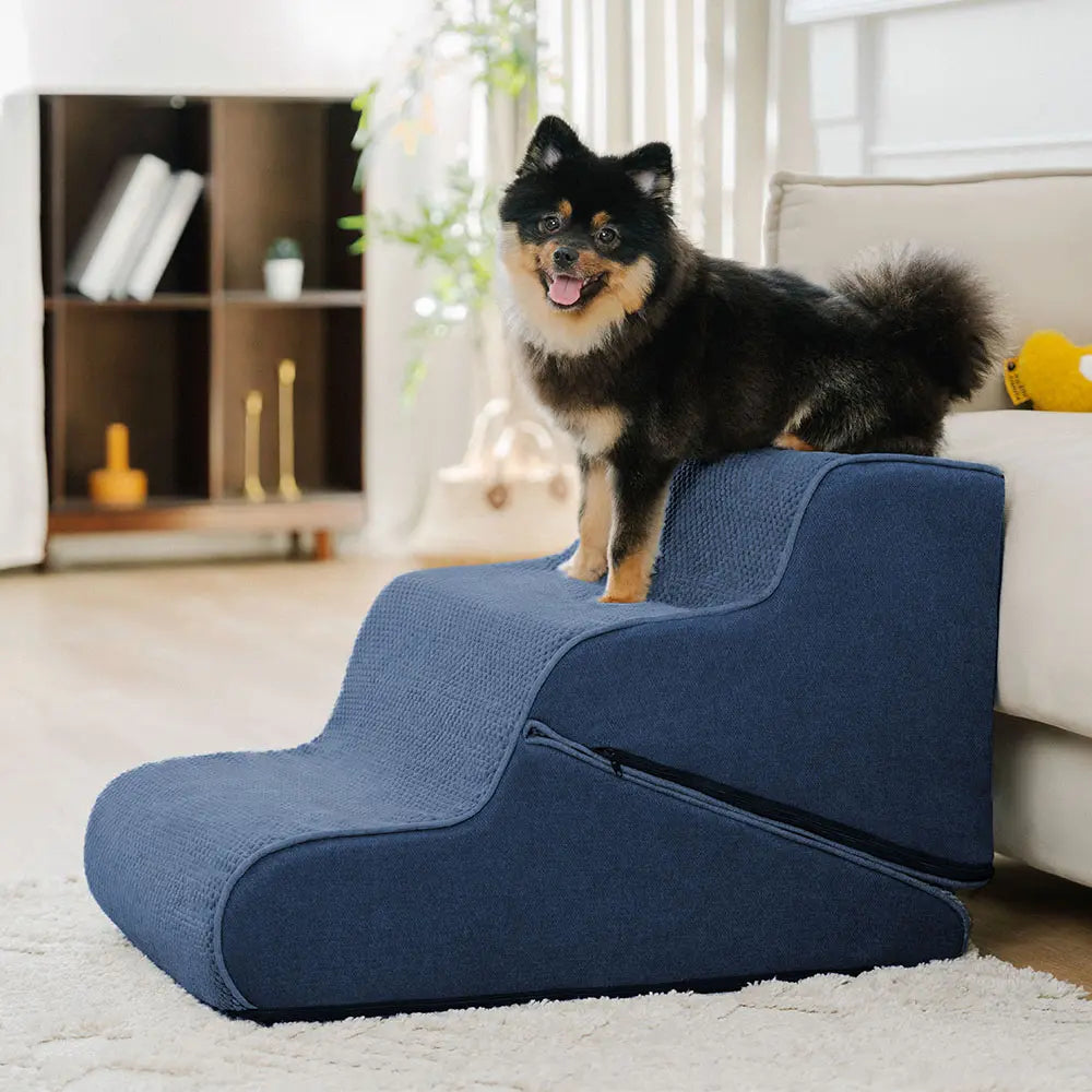 Escaleras para perros plegables 2 en 1 multifuncionales con modo de rampa