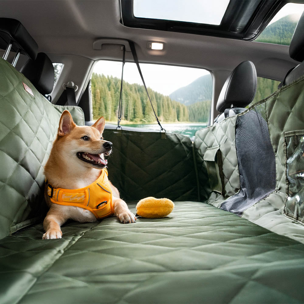 Extensión de asiento trasero para perros móvil para dormitorio extra grande y de cobertura total - Ideal para viajar y acampar