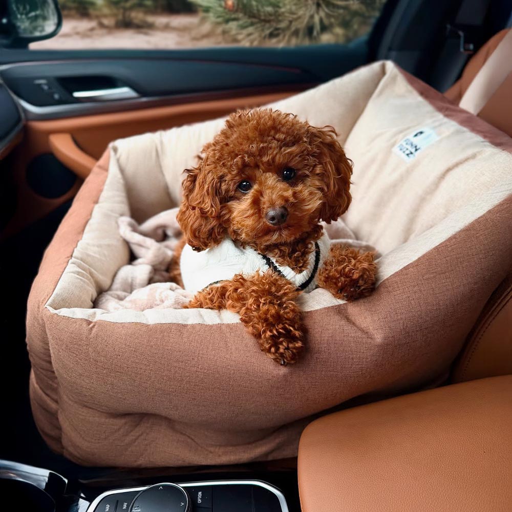 Protector de Viaje para Mascotas Impermeable y Elevado Cama de Coche para Perros Engrosada