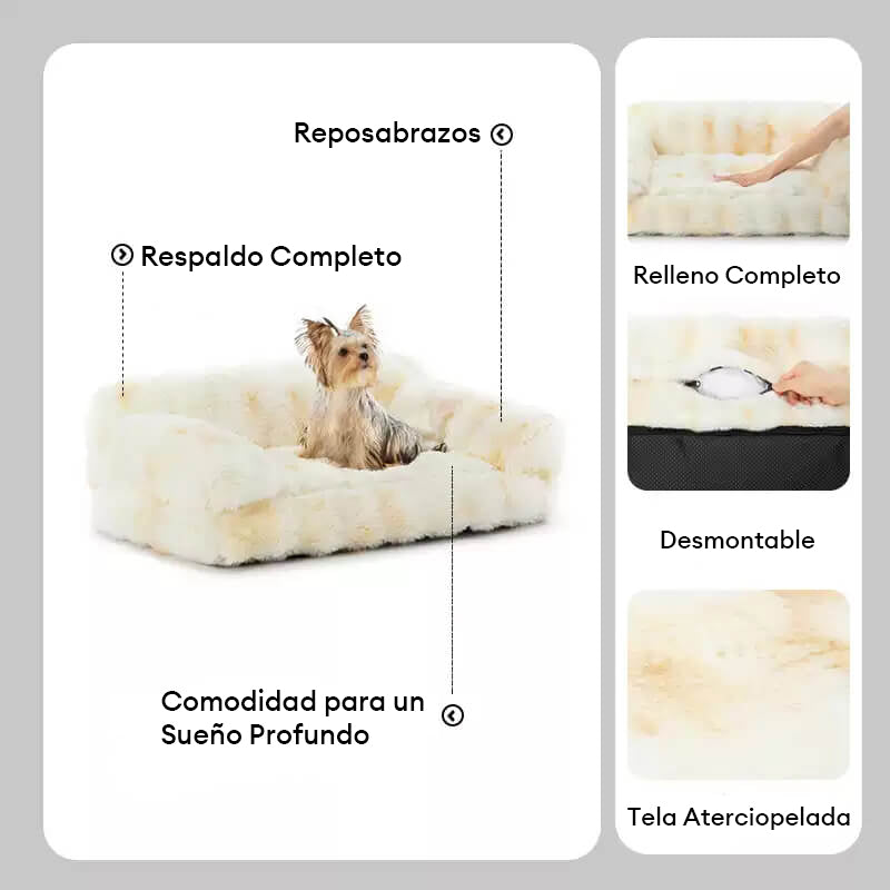 Sofá cama para gatos esponjoso, grueso, cómodo y relajante