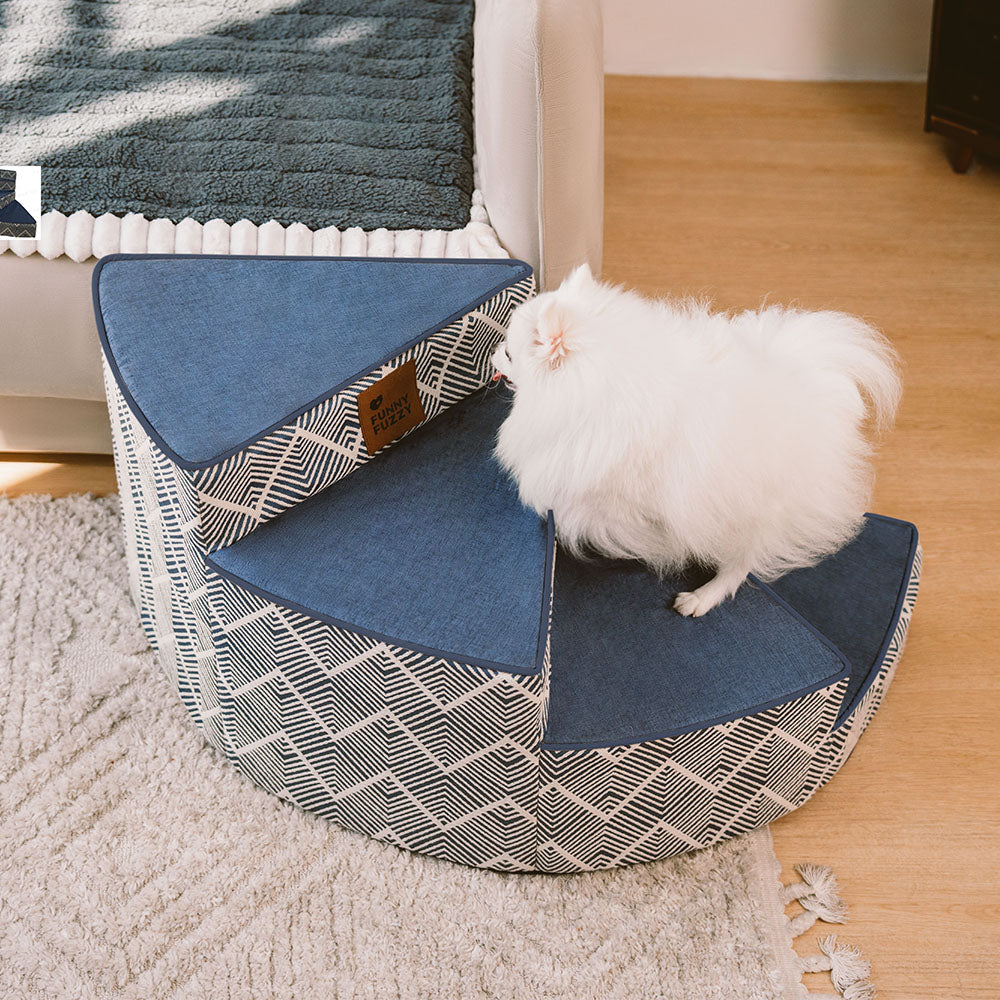 Ayuda para escalar para el acceso a la cama y el sofá Protección articular Rampa de perro blanda escalones