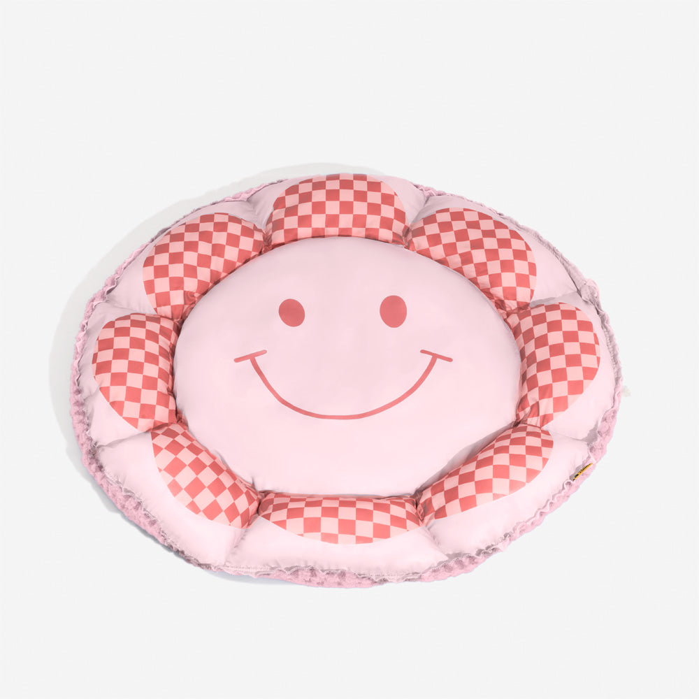 Cama para perros redonda con colchón de refrigeración reversible de doble cara
