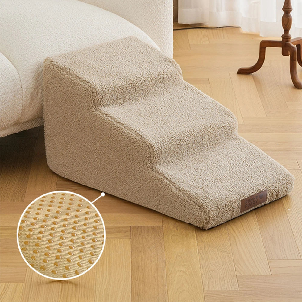 Ayuda para escalar para el acceso a la cama y el sofá Protección articular Rampa de perro blanda escalones
