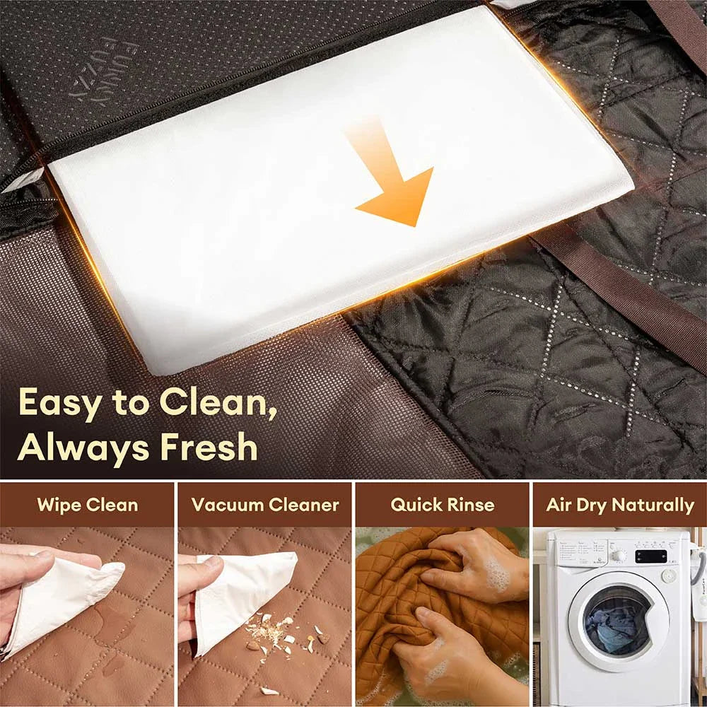 Funda hamaca impermeable para perro de cuero sintético premium – RideProtector