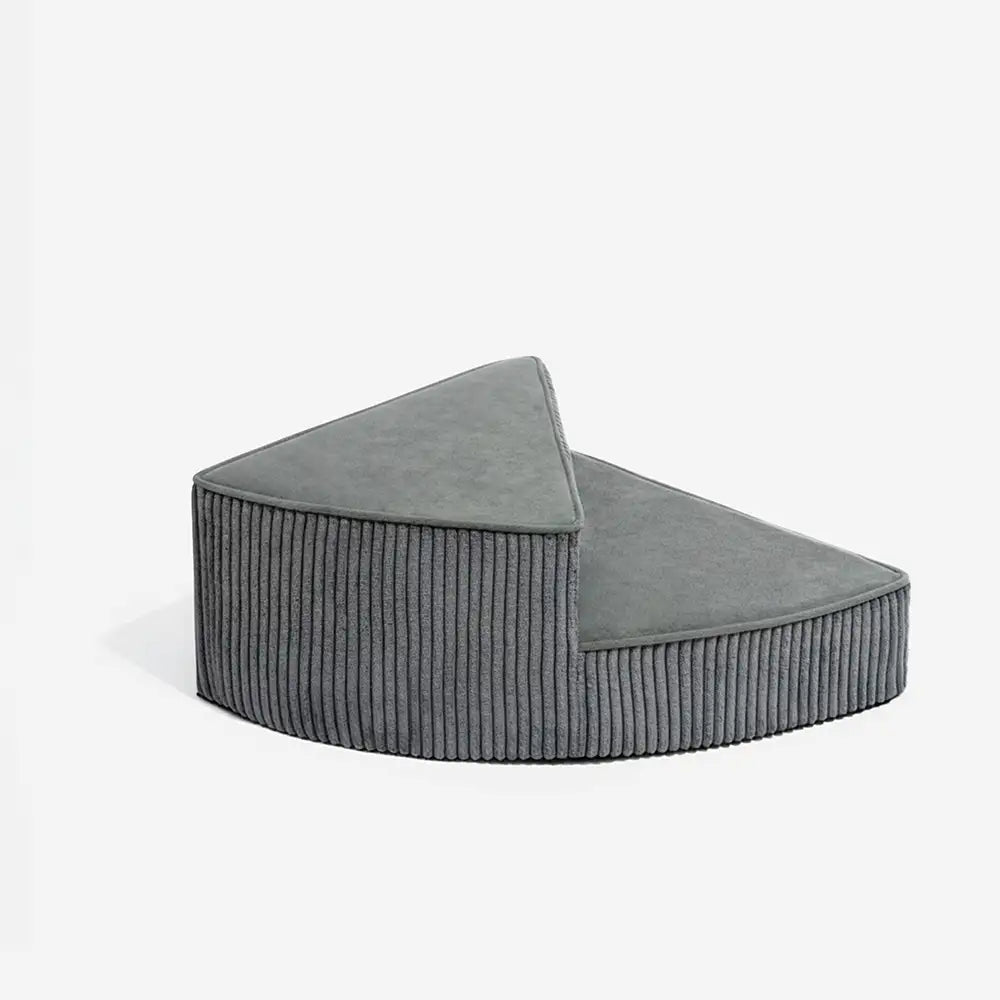 Cozy Corduroy Joint-Friendly Removable Spiral Pet Stairs - CreamyStep