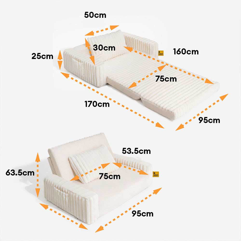 Cama ortopédica para humanos y perros con relleno cremoso y esponjoso: comodidad expandible