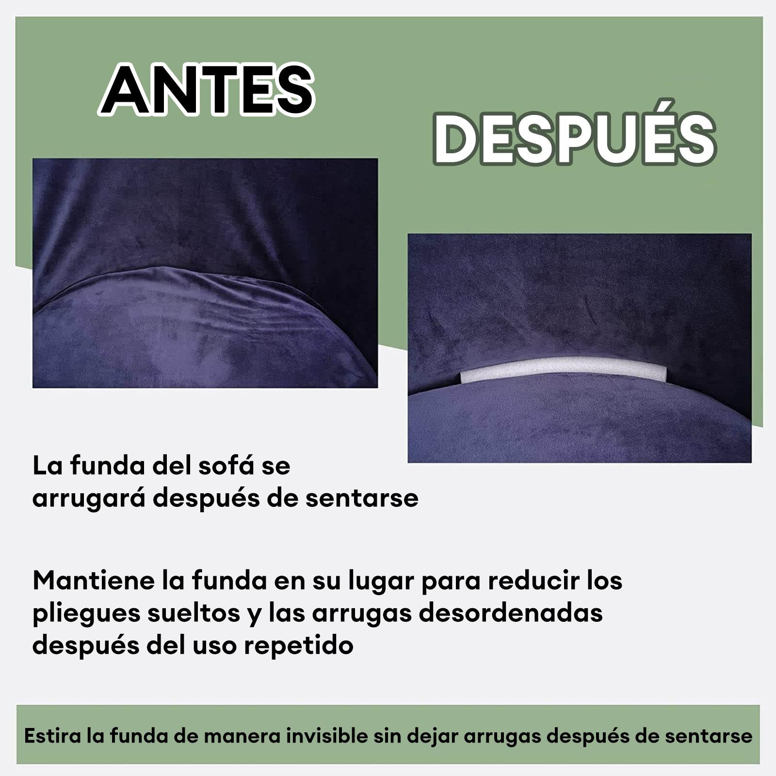 Funda de sofá multifuncional de terciopelo multicolor con cuadros ondulados