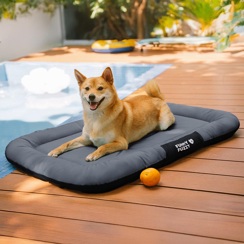 Manta ortopédica para perros resistente al agua y a los arañazos de colores bloqueados para exteriores - Trek Lounge