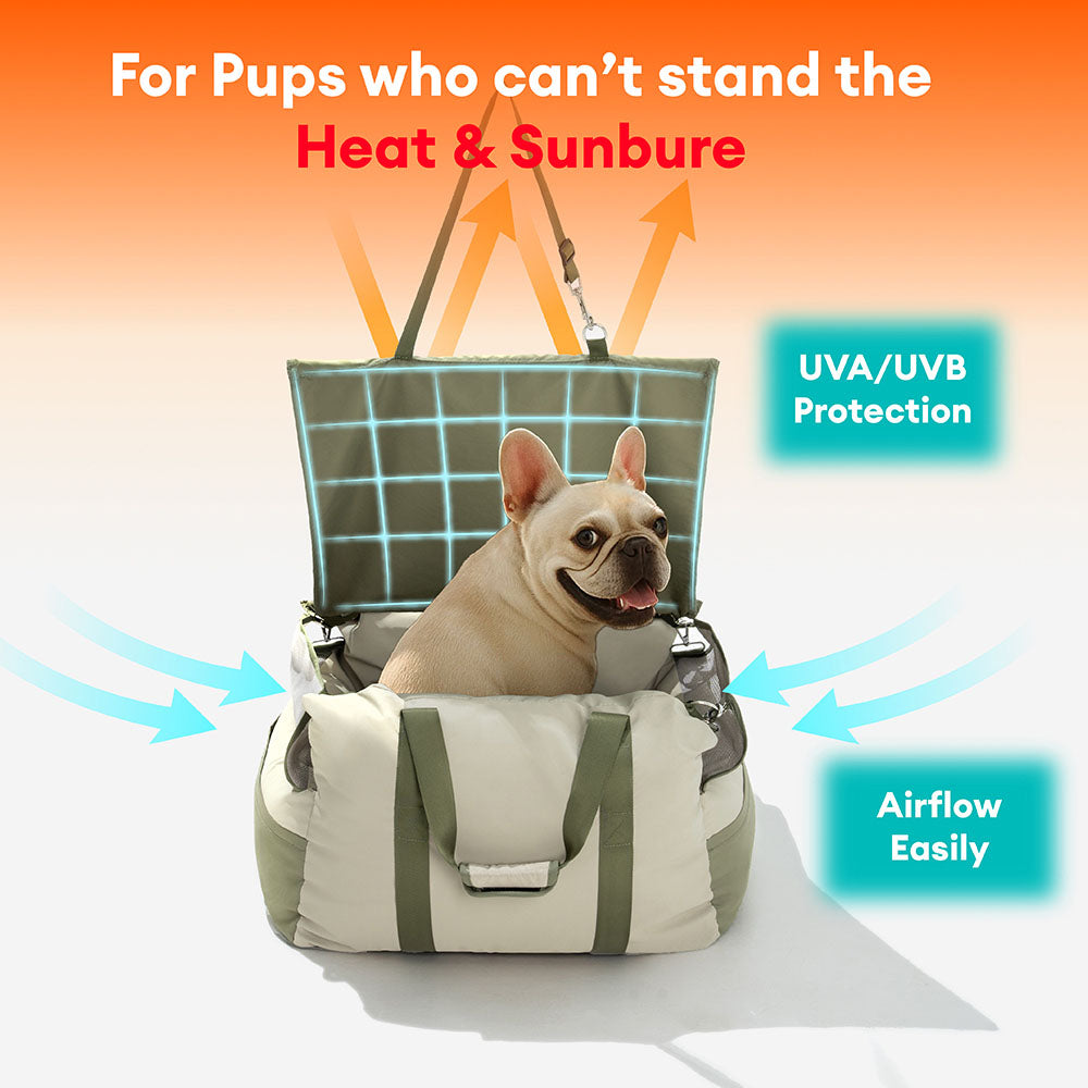 Asiento elevador para coche para perros impermeable y transpirable - Pup Rover