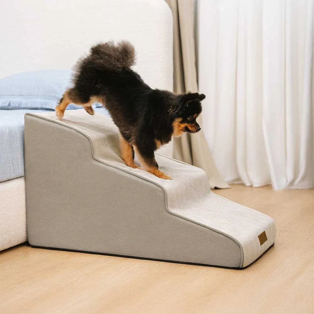 Escalones para mascotas de esponja desmontable antideslizante extra anchos de chenilla - SafeRamp
