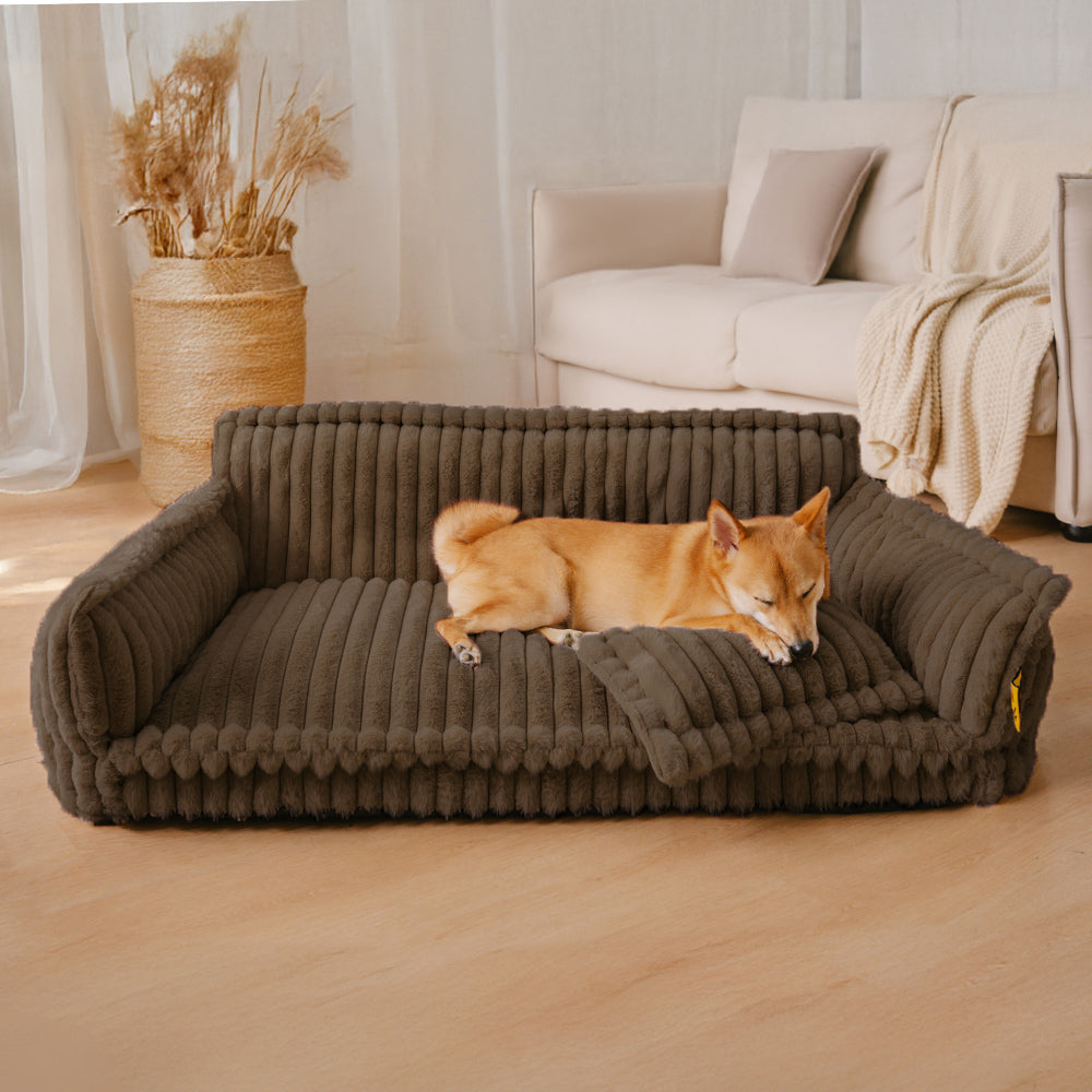 Gran almohada de perros suaves y esponjosas lavables con almohada de perro suave para perros sofá sofa-snozy sueño