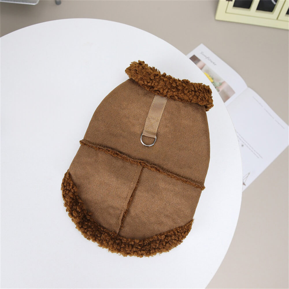 Chaqueta para perros de oveja: ropa exterior de invierno cálida y elegante