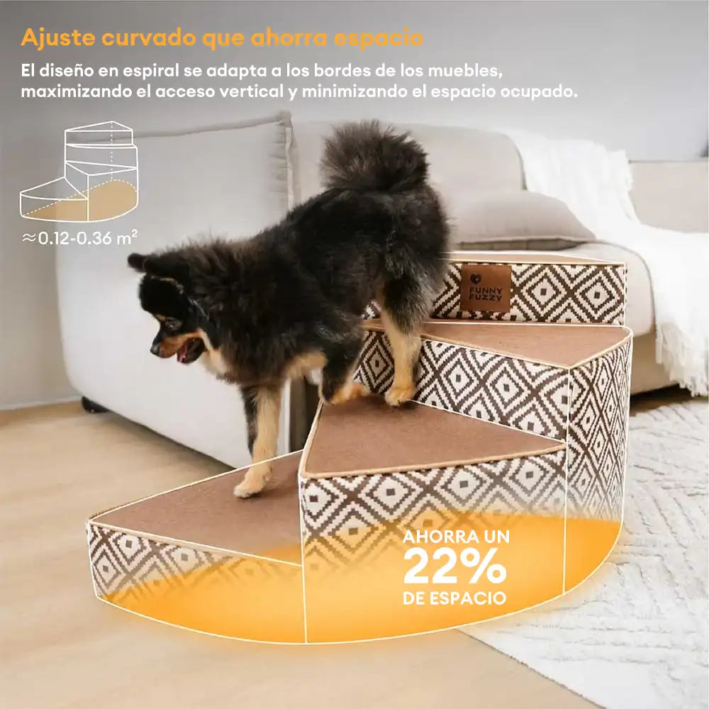 Escalera para mascotas de imitación de cuero repelente al agua y desmontable - StepEase