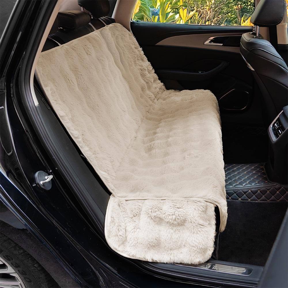 Fluffy acogedora manta calmante de mascota asiento para el asiento del asiento cubierta: surestep