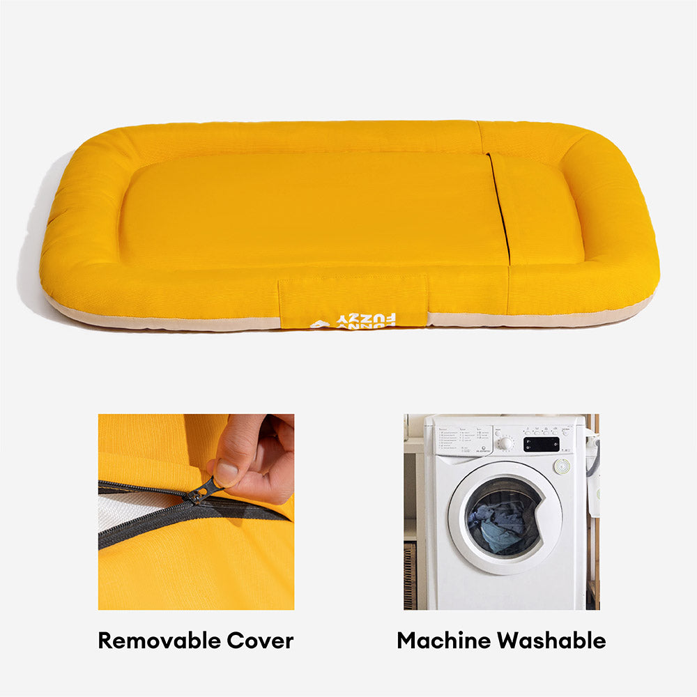 Manta ortopédica para perros resistente al agua y a los arañazos de colores bloqueados para exteriores - Trek Lounge
