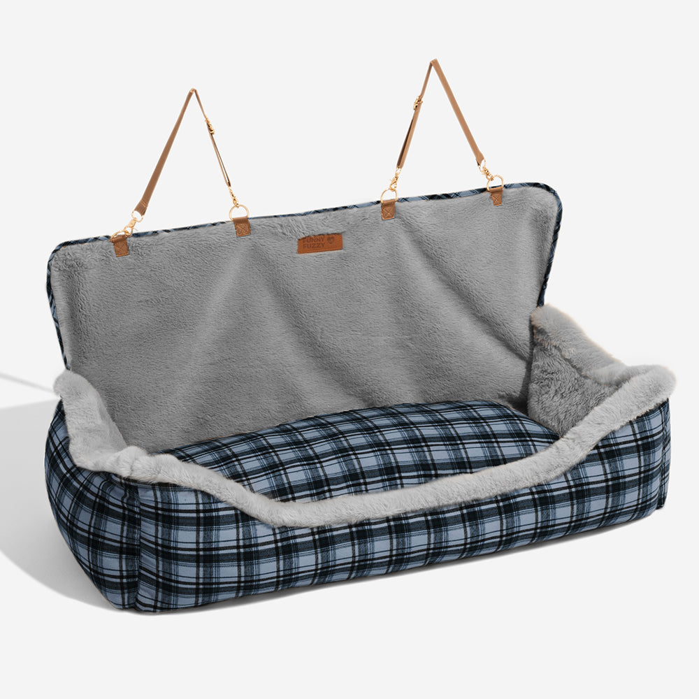 Gran clásico y esponjoso refuerzo para perros asiento para perros segura