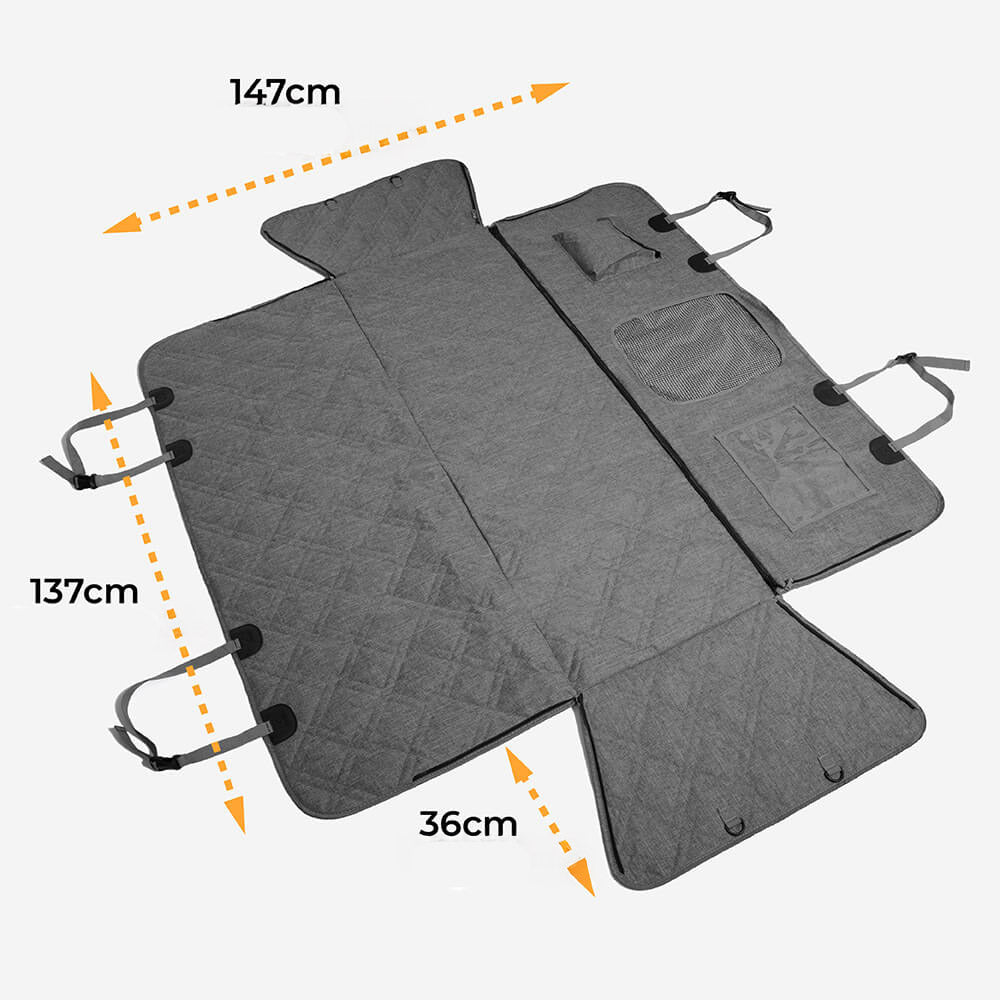 Cubierta de asiento de coche para perros resistente a los arañazos impermeable de tela Oxford catiónica