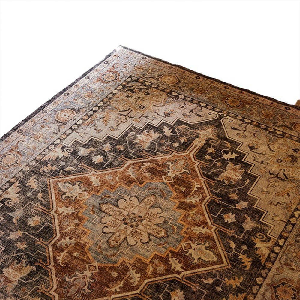 Alfombra de sala de estar de estilo persa étnico nórdico