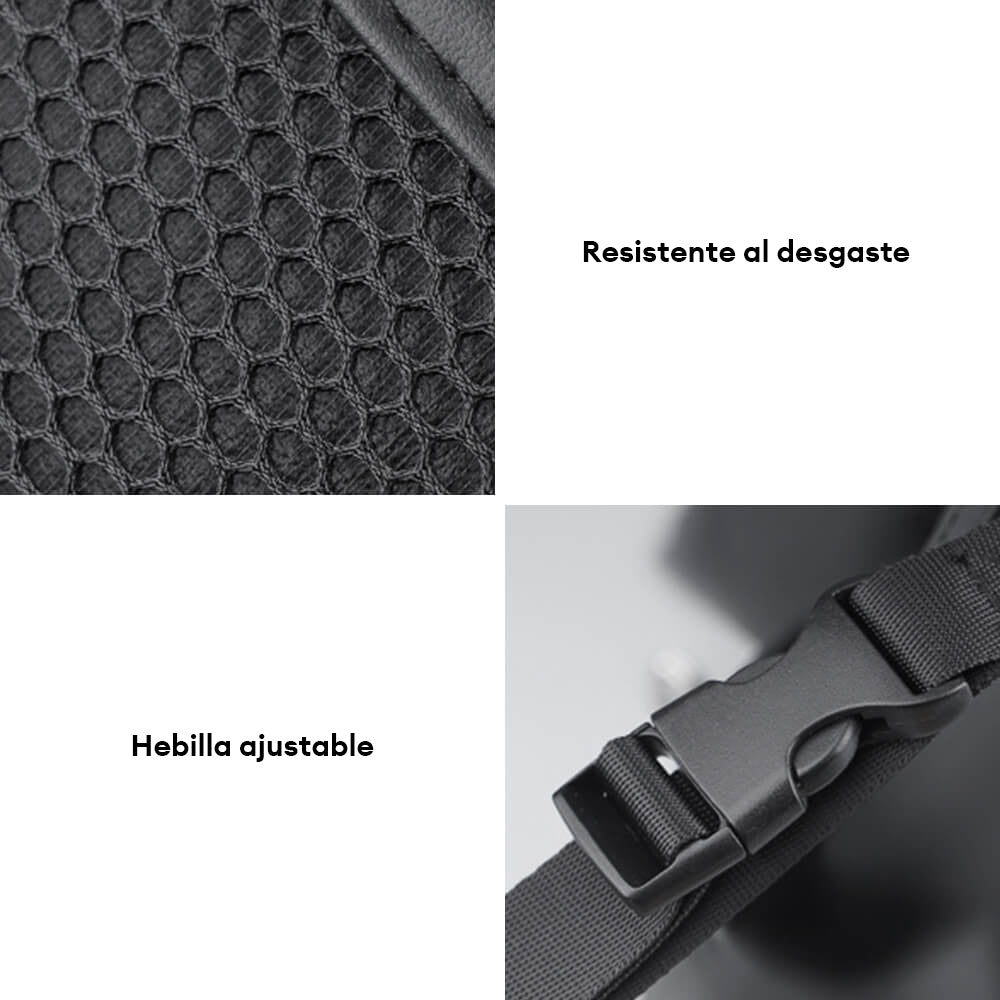 Organizador plegable para el asiento trasero del coche con mesa trayecto