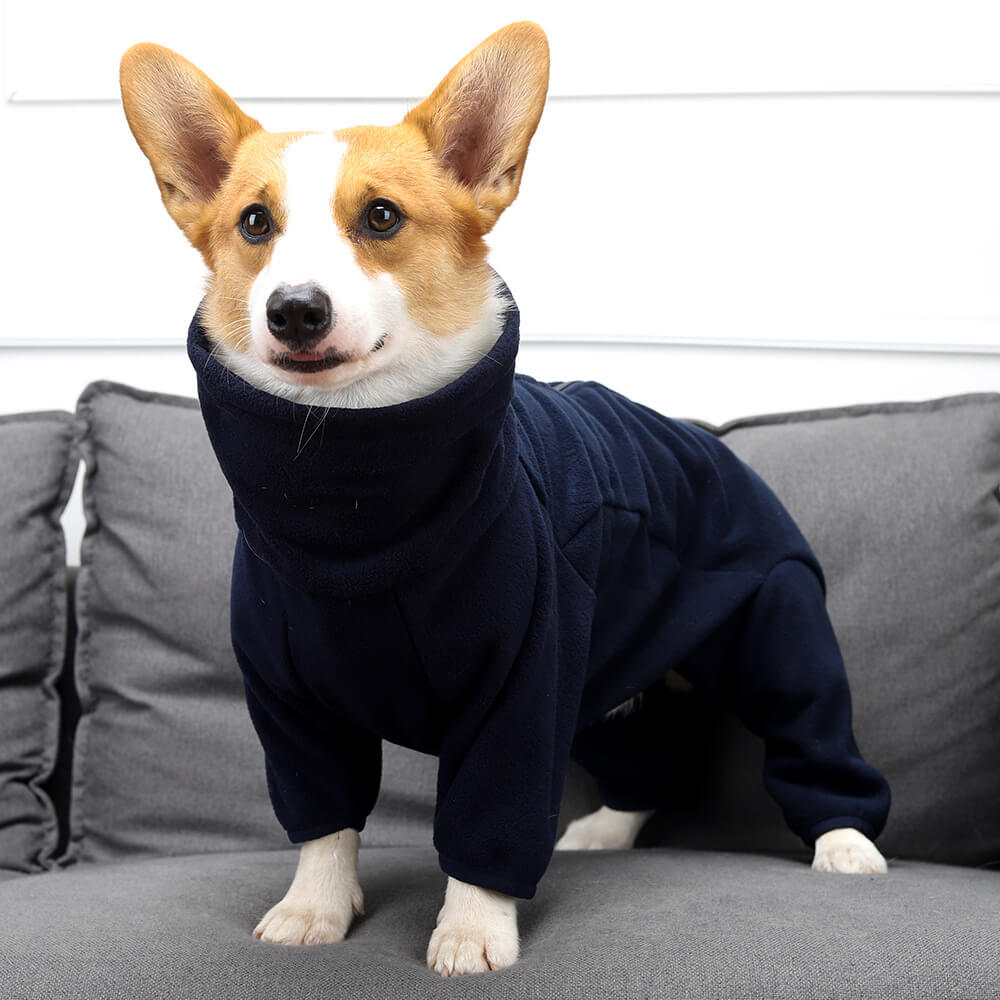 Costume en polaire pour chien – Chaleur confortable et complète pour tout le corps par temps froid