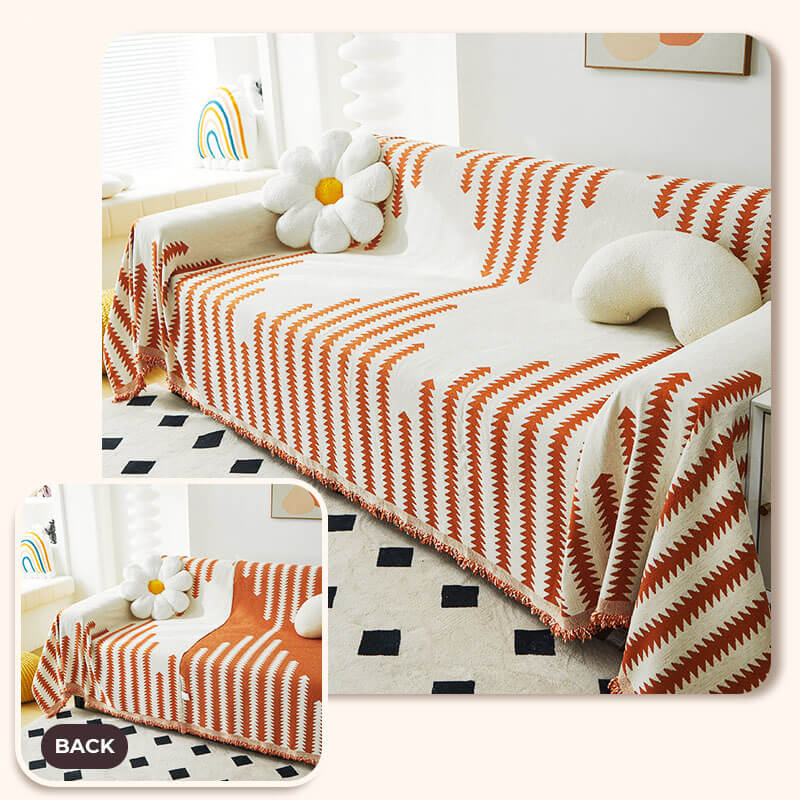 Cubierta del sofá de decoración del hogar anti-sorteo de tela chenille para todas las sábanas