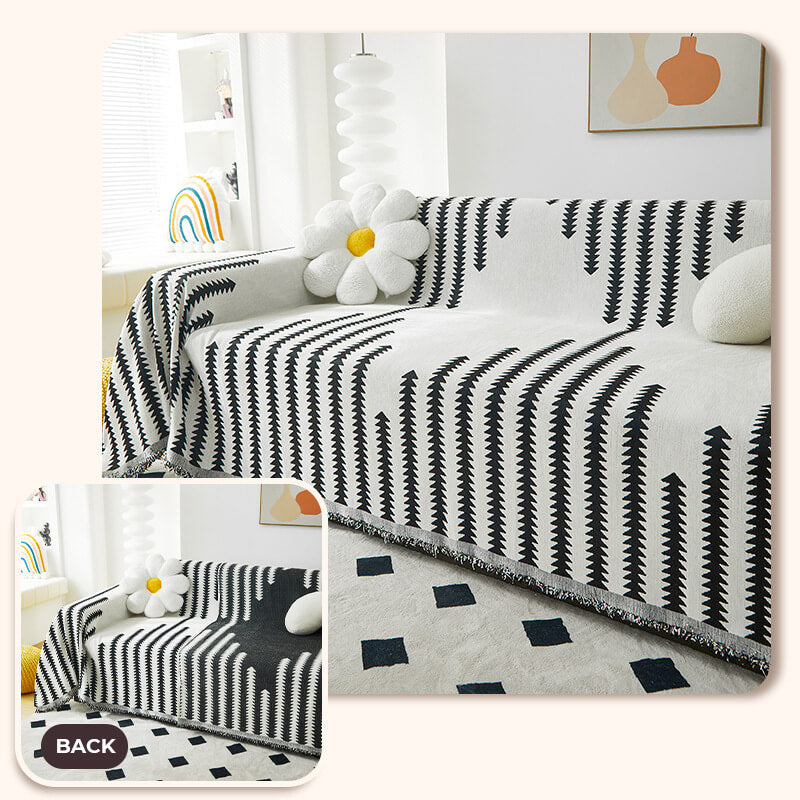 Cubierta del sofá de decoración del hogar anti-sorteo de tela chenille para todas las sábanas