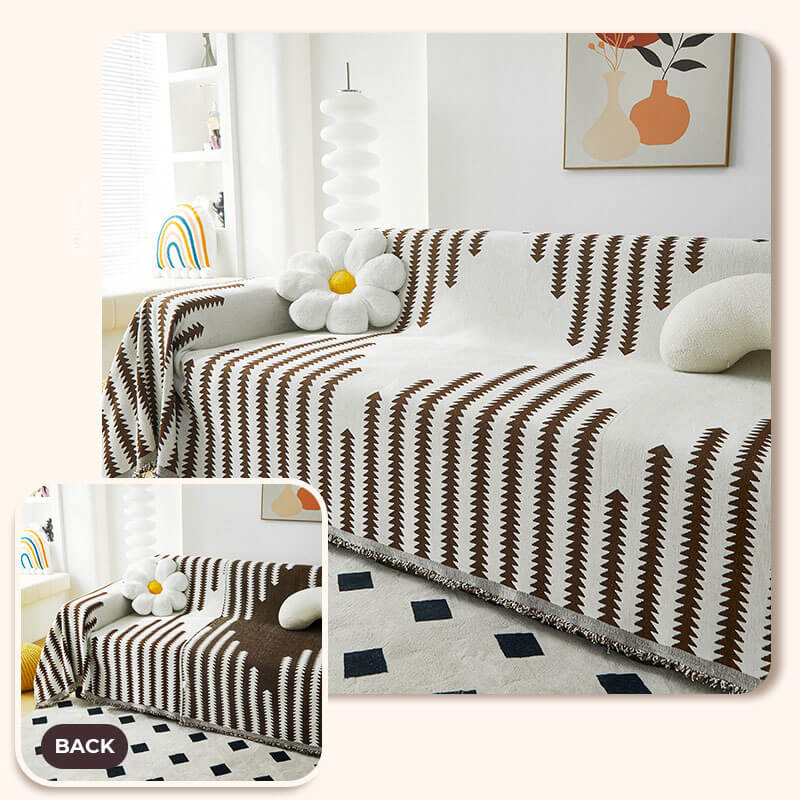 Cubierta del sofá de decoración del hogar anti-sorteo de tela chenille para todas las sábanas