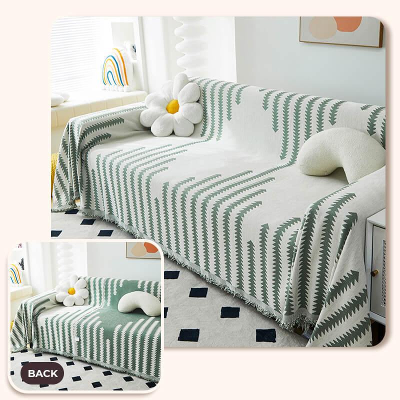 Cubierta del sofá de decoración del hogar anti-sorteo de tela chenille para todas las sábanas