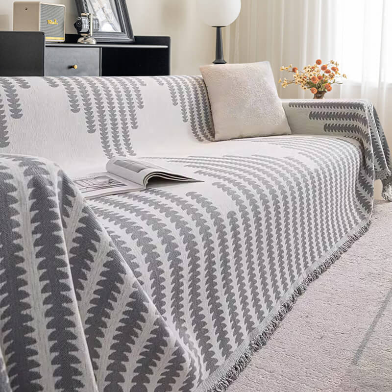 Cubierta del sofá de decoración del hogar anti-sorteo de tela chenille para todas las sábanas