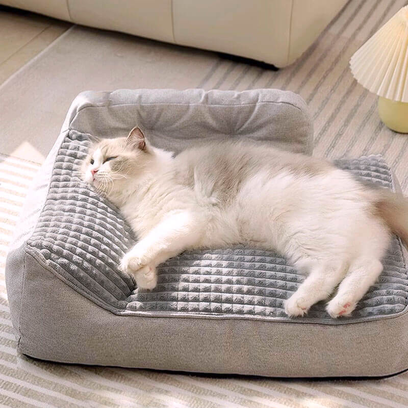 Cama grande e lavável para cães e gatos, espessada para todas as estações