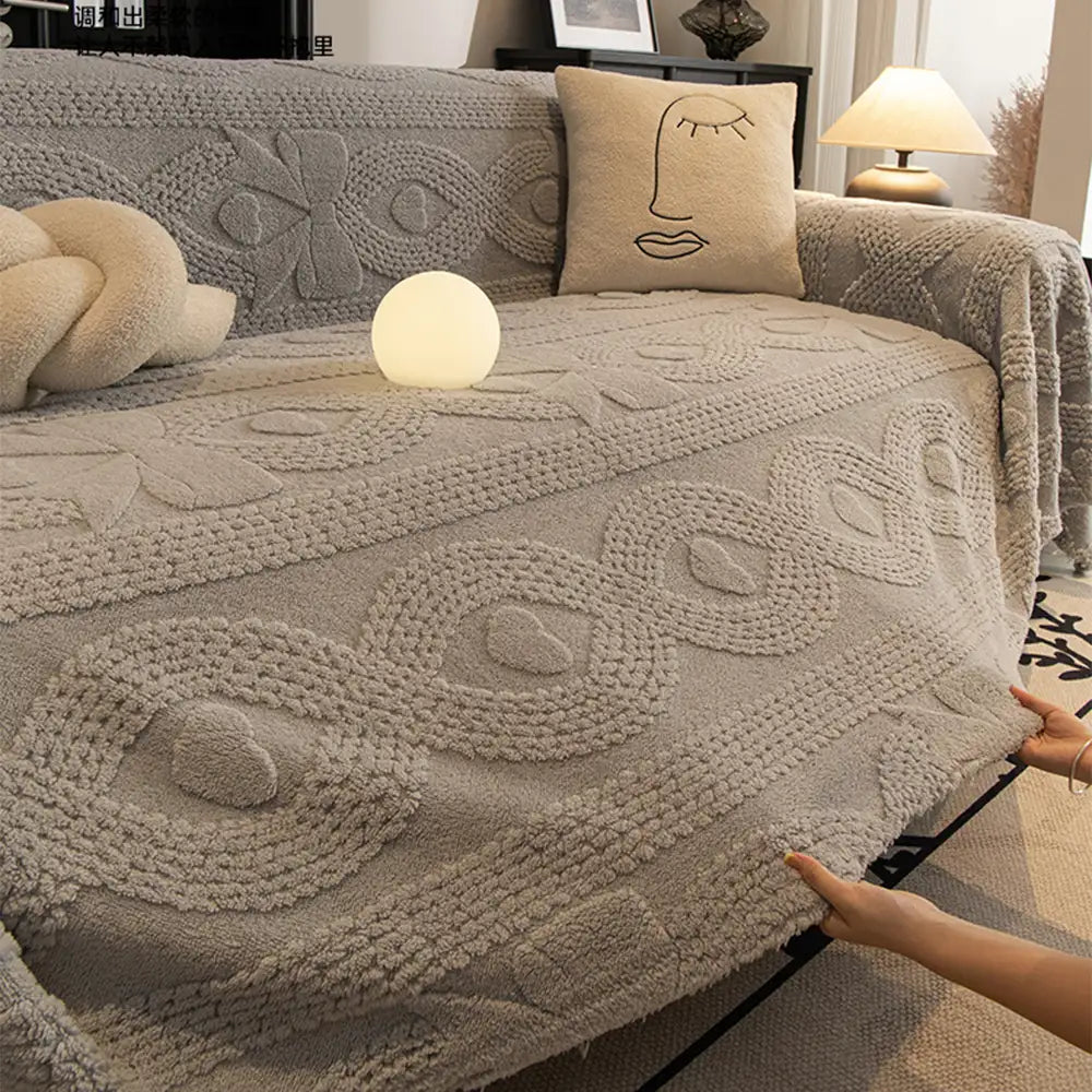 Cubierta de sofá protectora multifuncional de Star Series Plush Multifuncional