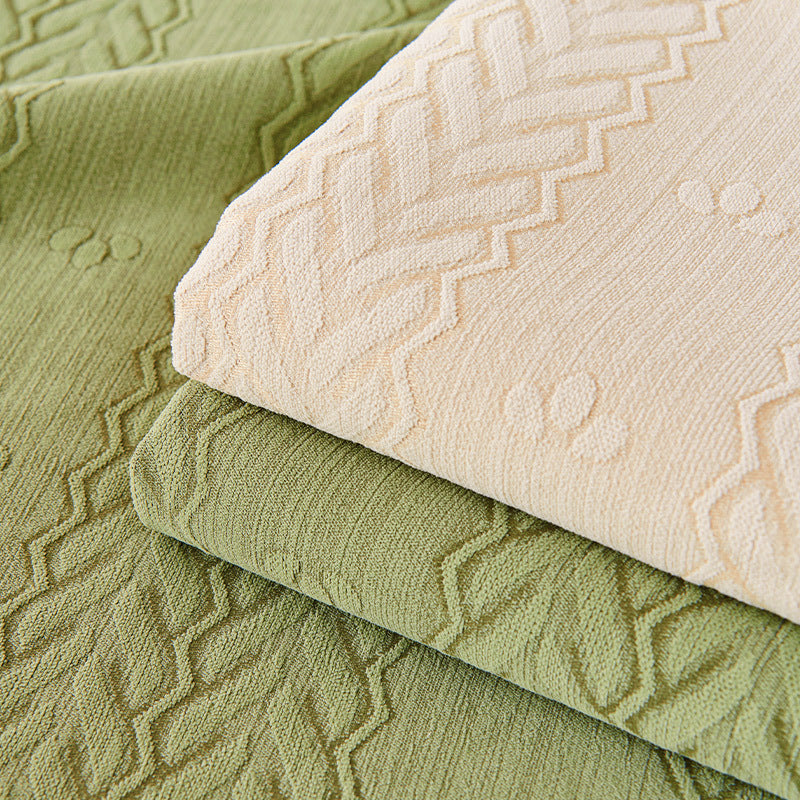 Cubierta de sofá sin deslizamiento transpirable impreso por oreja de trigo Chenille